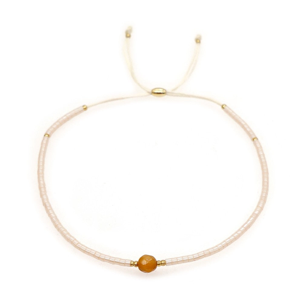 Wholesale Bohemian Semi Precious Stone Stained Glass Bracelet